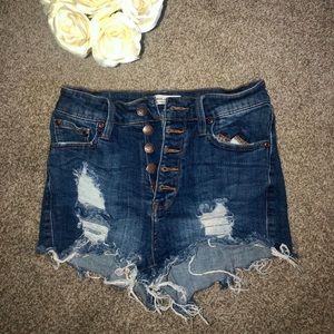 High Waisted Jean Shorts